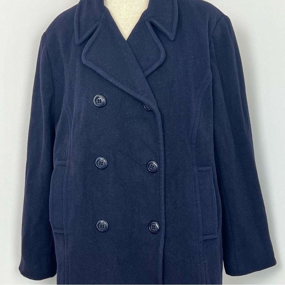 Preston + York Navy Pea Coat - Picture 3 of 7